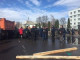 Владельцы незаконных временных сооружений перекрыли дорогу в центре Черкасс и заблокировали технику