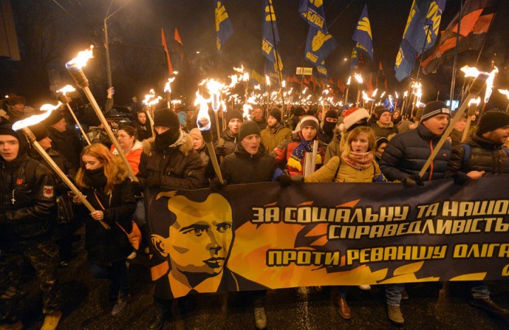 В центре столицы Украины 1 января пройдет факельное шествие, посвященное дню рождения Бандеры