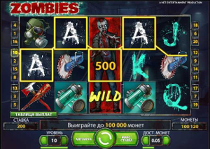 Обзор игрового автомата Зомби