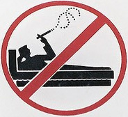 в постели не курить