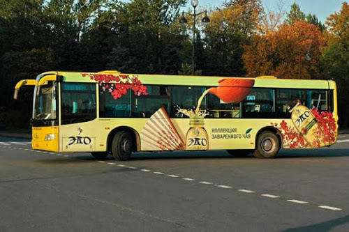 реклама на общественном транспорте